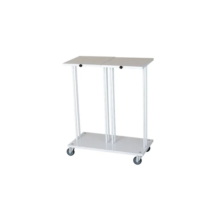 Tina Trolleys affaldsstativ 2 X 60 liter hvid med låg 779105547D