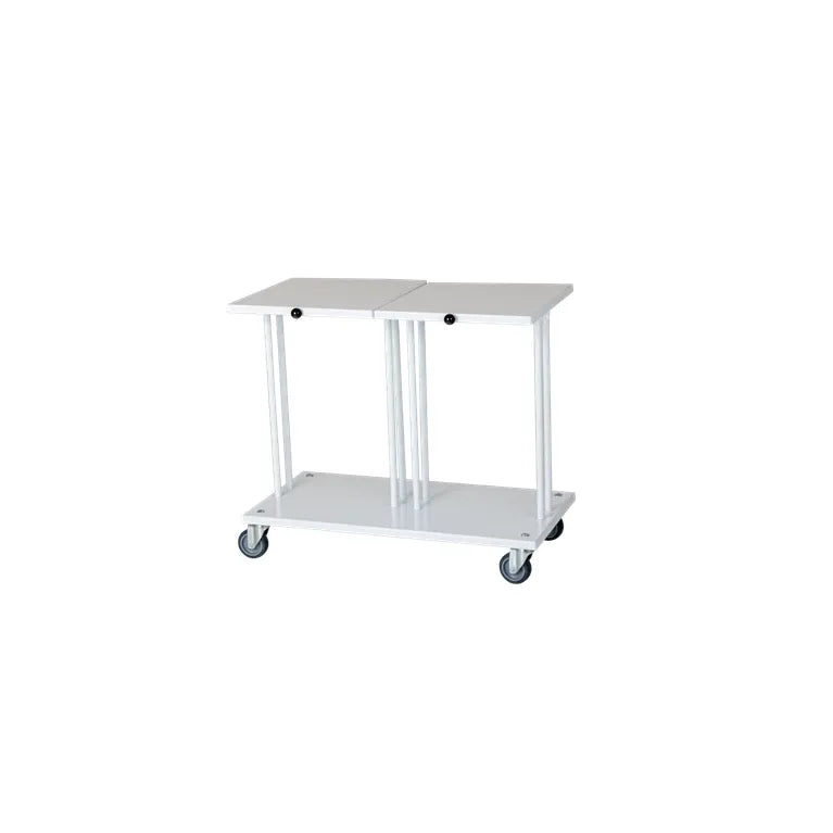 Tina Trolleys affaldsstativ 2 X 40 liter hvid med låg 779105550D