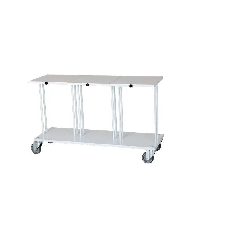 Tina Trolleys affaldsstativ 3 X 40 liter hvid med låg 779105550T