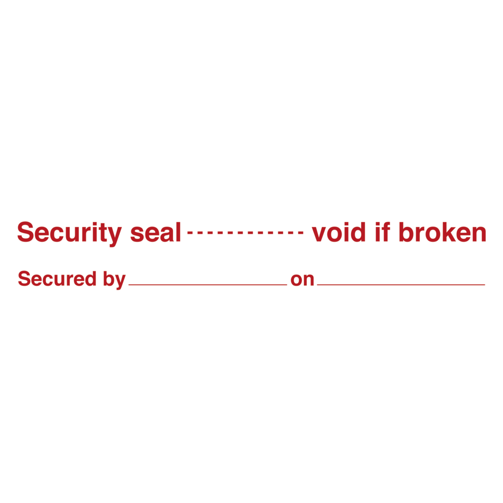 Security seal - void if broken - Destructable vinyl Avery 2920 - 30 x 150 mm