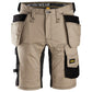 Snickers FW stretch shorts+ med hylsterlommer 6141 i khaki og sort