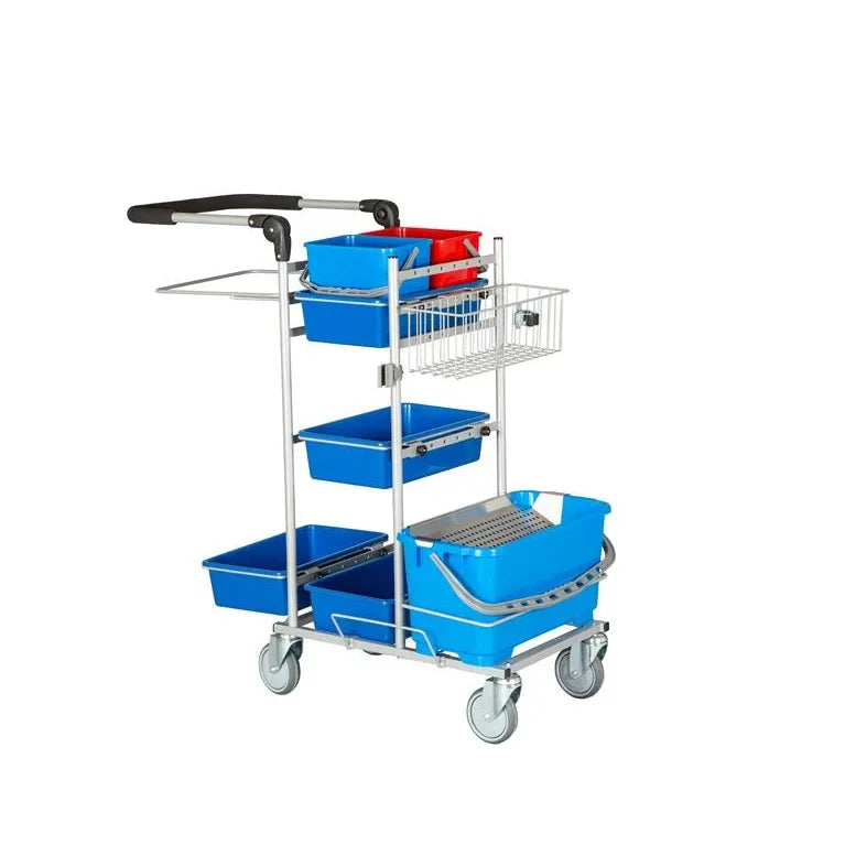 Tina Trolleys Rengøringsvogn ERGO Drypsystem med 125 mm kugleleje hjul 779207003