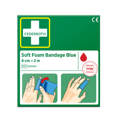 Cederroth adhesive plaster blue 6 cm x 2 meters 51011011