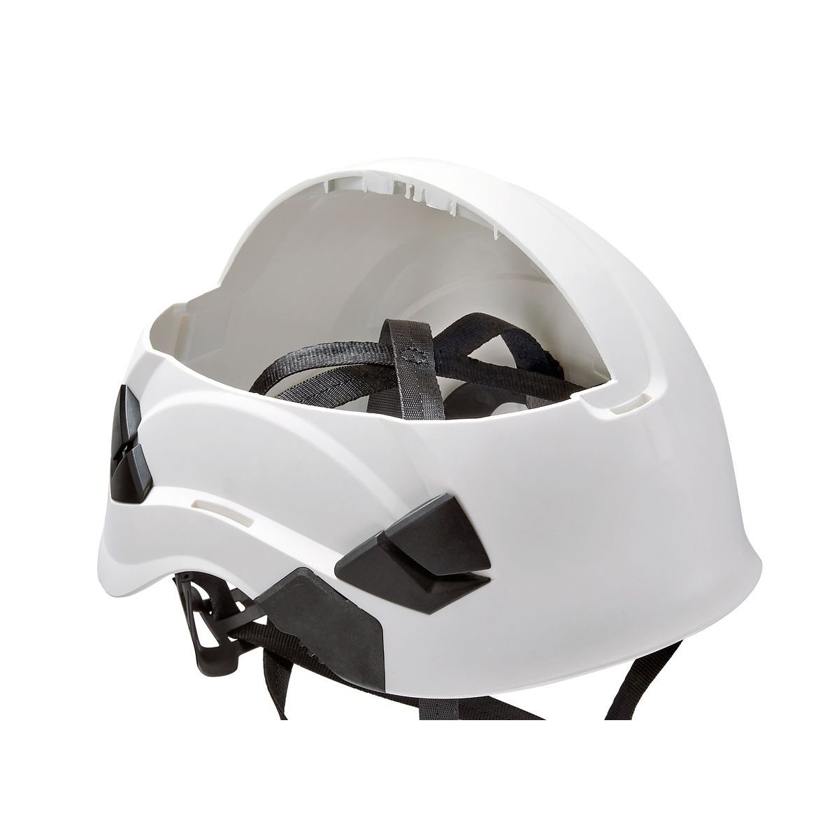 Petzl Vertex sikkerhedshjelm med Flip&Fit i hvid vist bagfra