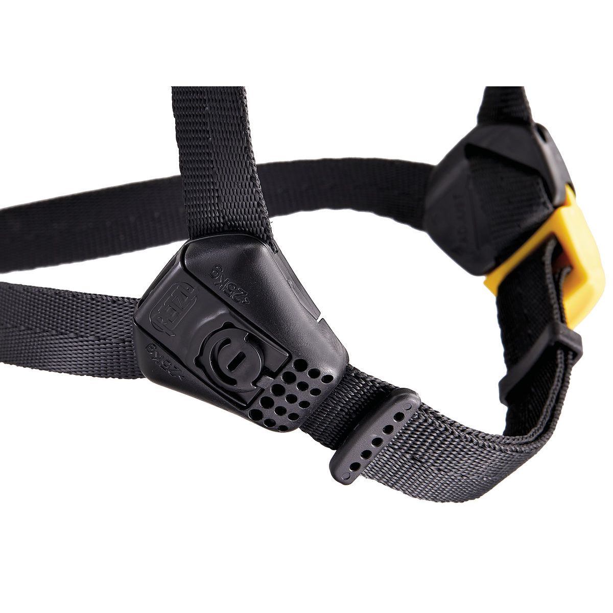 Petzl Vertex sikkerhedshjelm Flip&Fit lukkesystem closeup