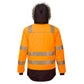 Portwest PW3 Hi-Vis Vinter Parka jakke bagside orange sort