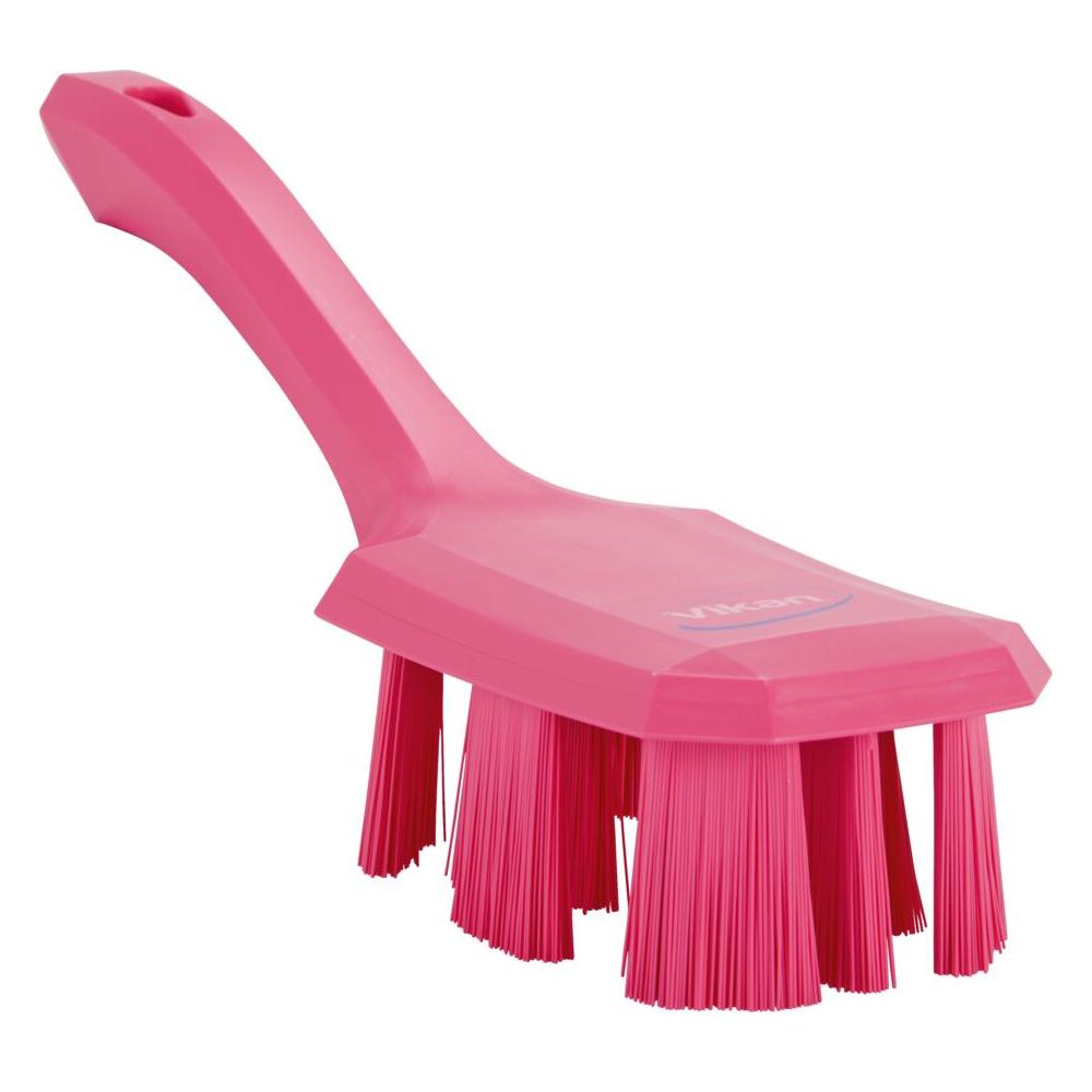Håndbørste, Vikan, 26x7x10cm, pink, glas/polyester/PP, stiv, UST