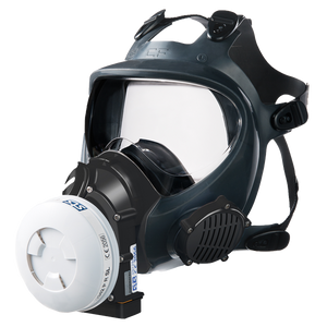 STS Shigematsu Sync 01 helmaske med turbo åndedrætsværn og VP3 filter.