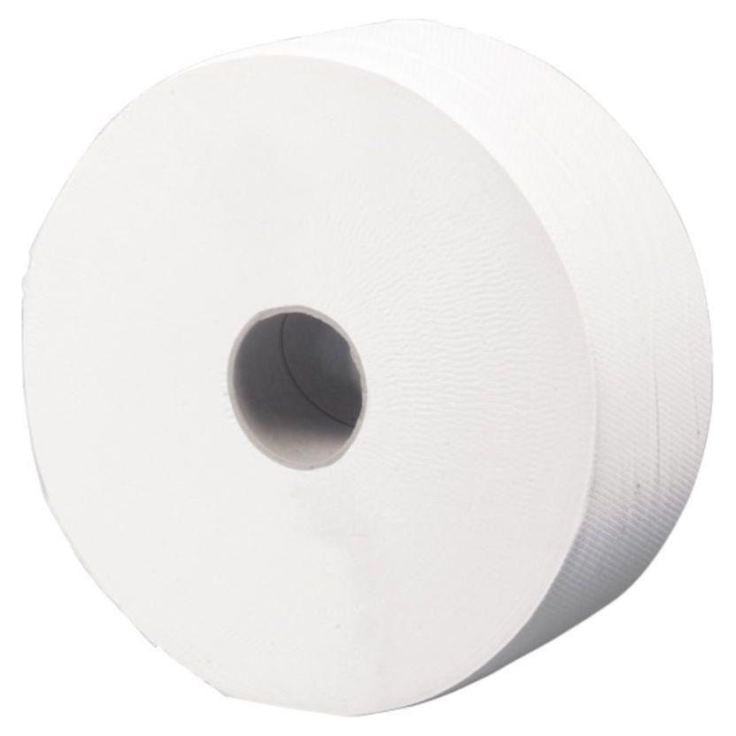 Abena Care - Ness 6058 Midi Jumbo toiletpapir 2 - Lags 300 meter hvid 6 ruller - Sikkerhedsgiganten