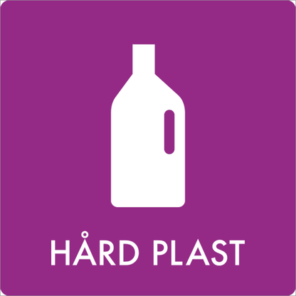 Affaldsskilt Hård PVC - Sikkerhedsgiganten