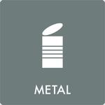 Affaldsskilt Metal - Sikkerhedsgiganten