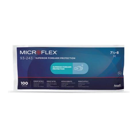 Ansell Microflex 93 - 243 Nitrilhandske – Ekstra Lange - 100 stk. - Sikkerhedsgiganten Handsker