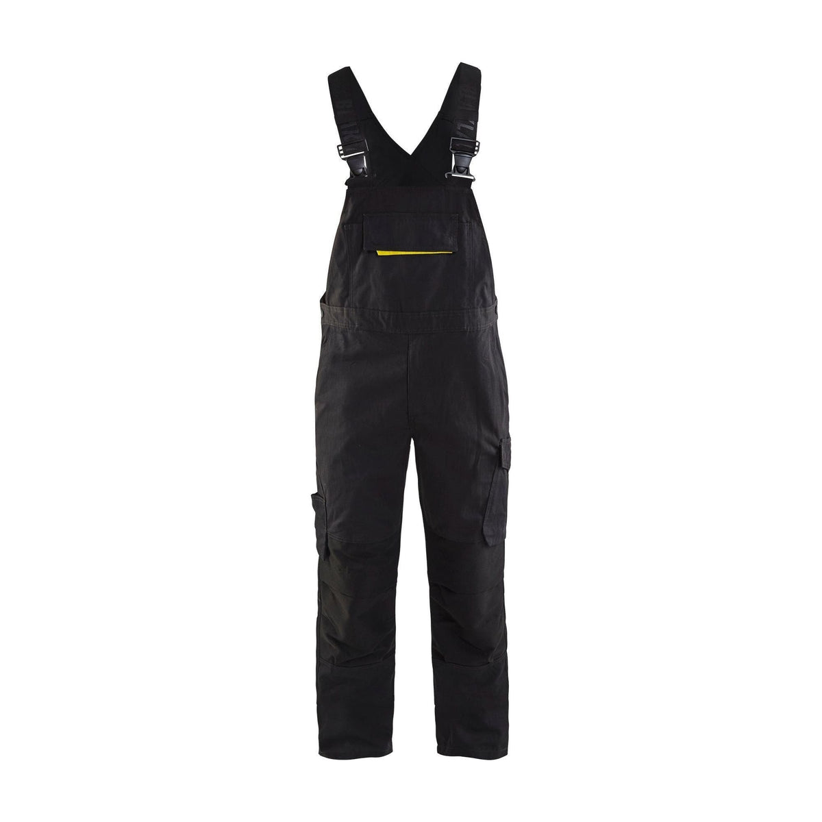 BLÅKLÄDER 2695 Service Overall med stretch - Sort/High Vis Gul herre - Sikkerhedsgiganten