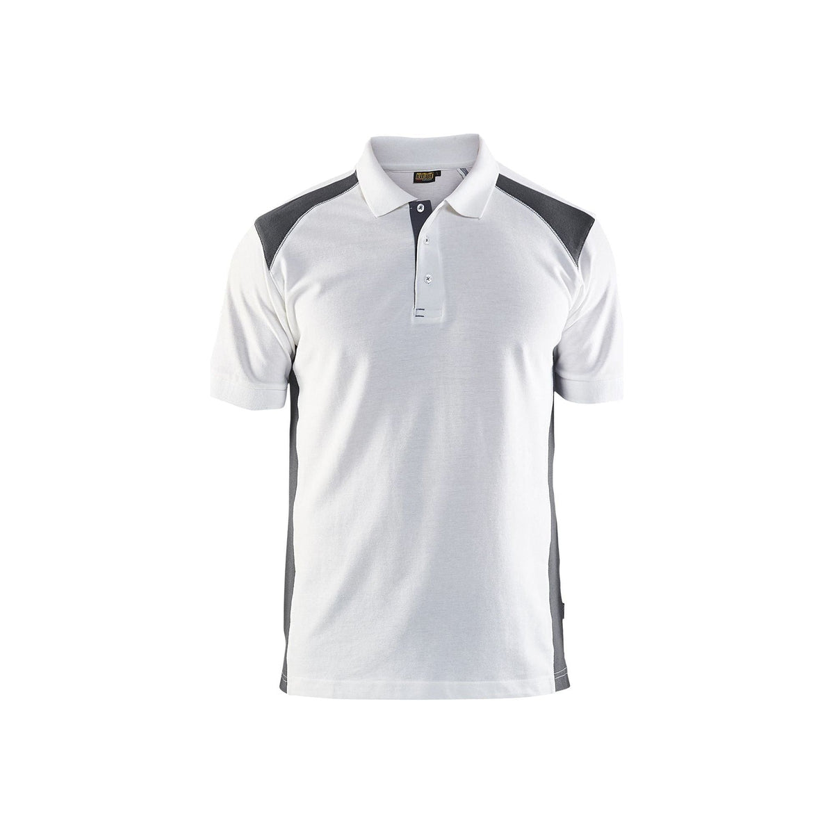 BLÅKLÄDER 3324 Poloshirt - Hvid/Mørk Grå Herre - Sikkerhedsgiganten