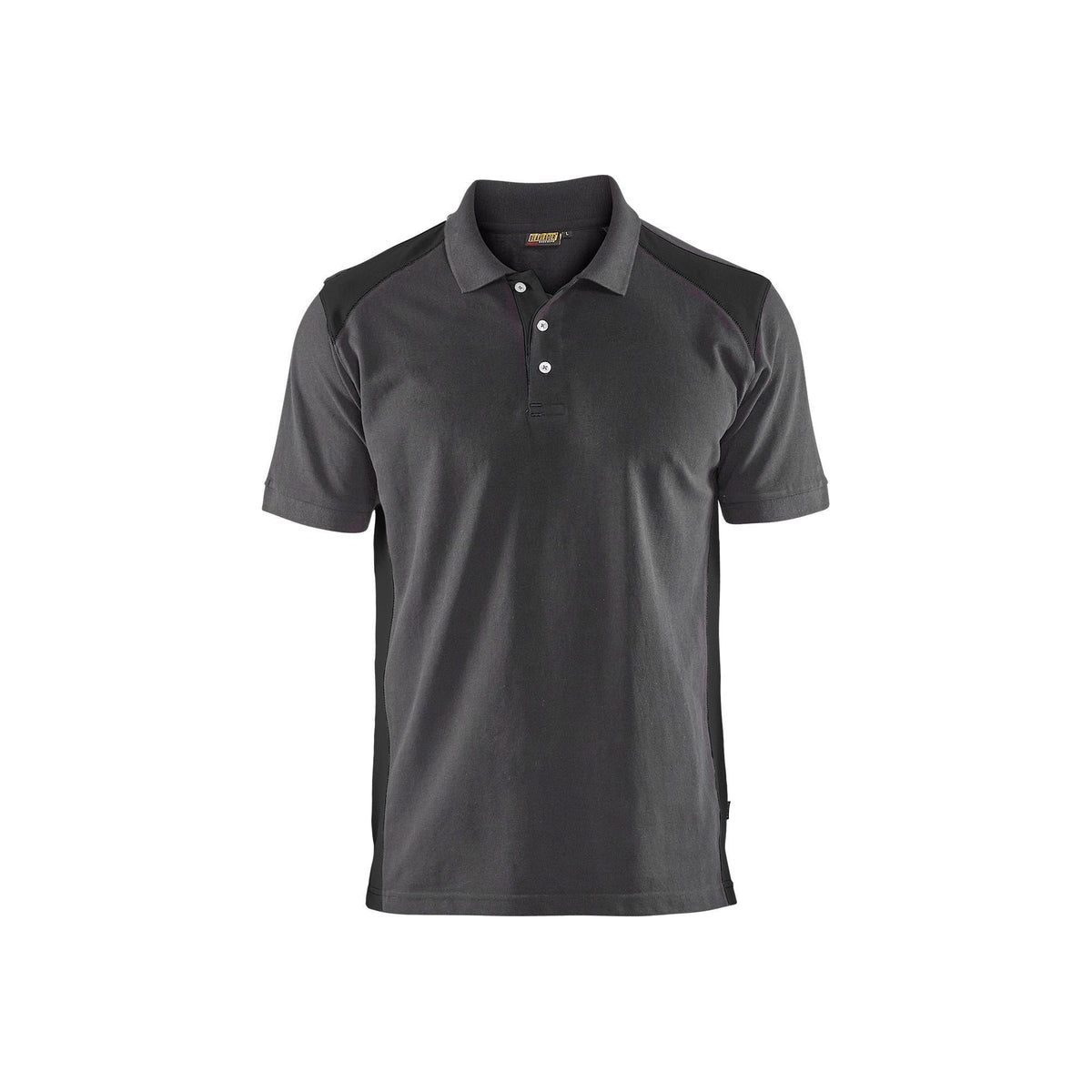 BLÅKLÄDER 3324 Poloshirt - Mellemgrå/Sort Herre - Sikkerhedsgiganten