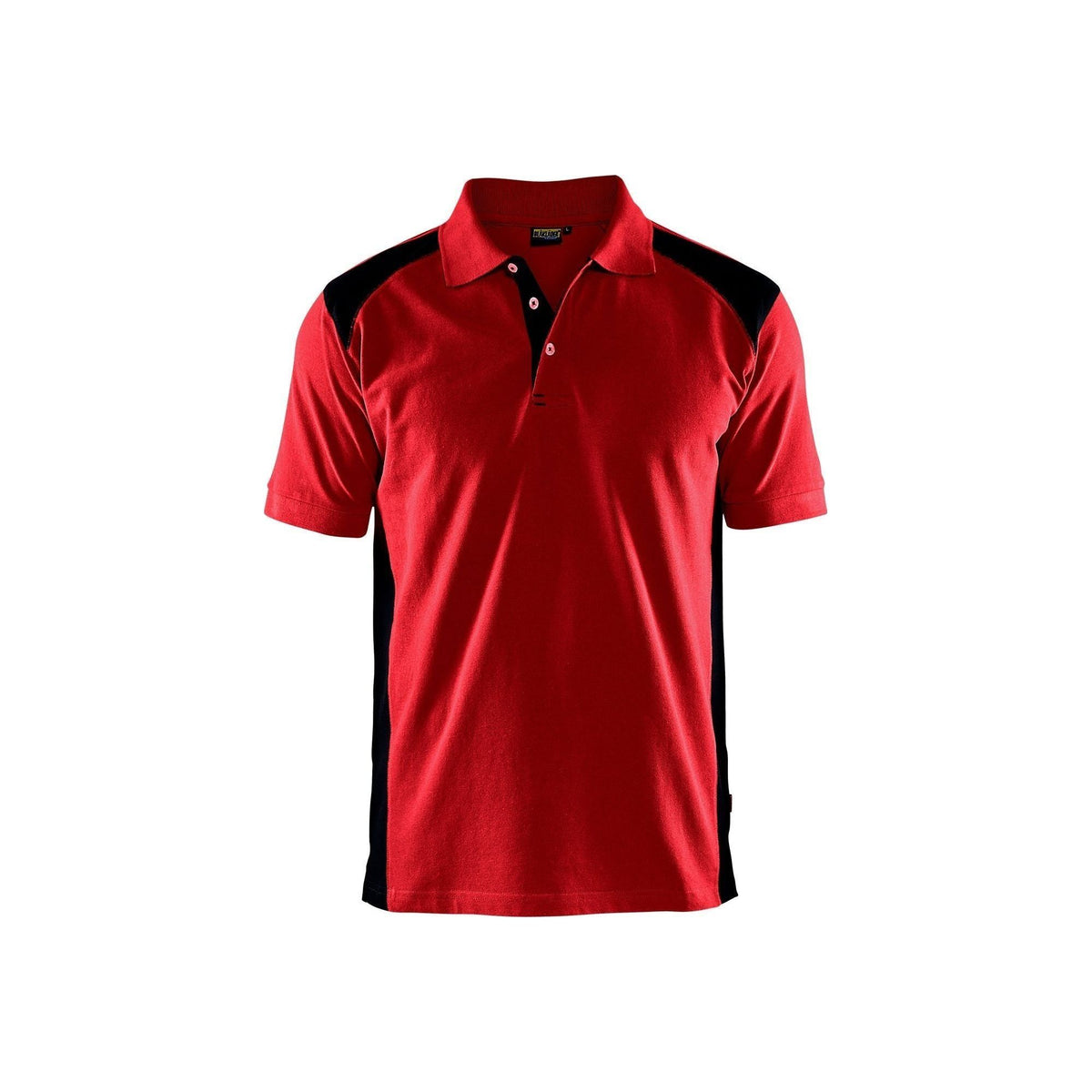 BLÅKLÄDER 3324 Poloshirt - Rød/Sort Herre - Sikkerhedsgiganten