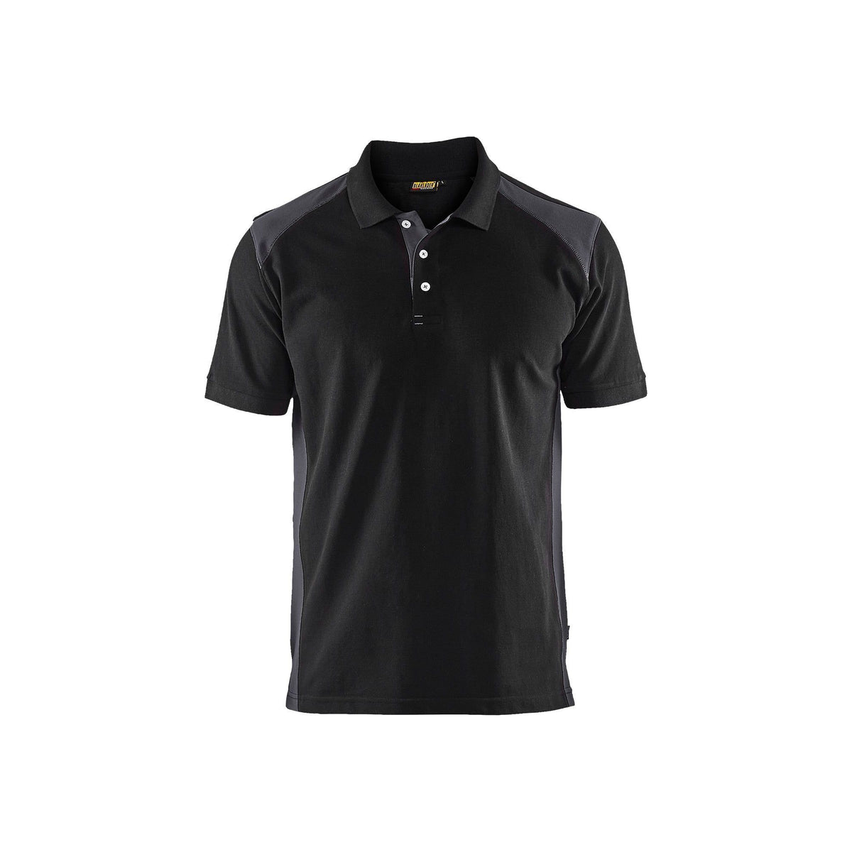 BLÅKLÄDER 3324 Poloshirt - Sort/Mellemgrå Herre - Sikkerhedsgiganten