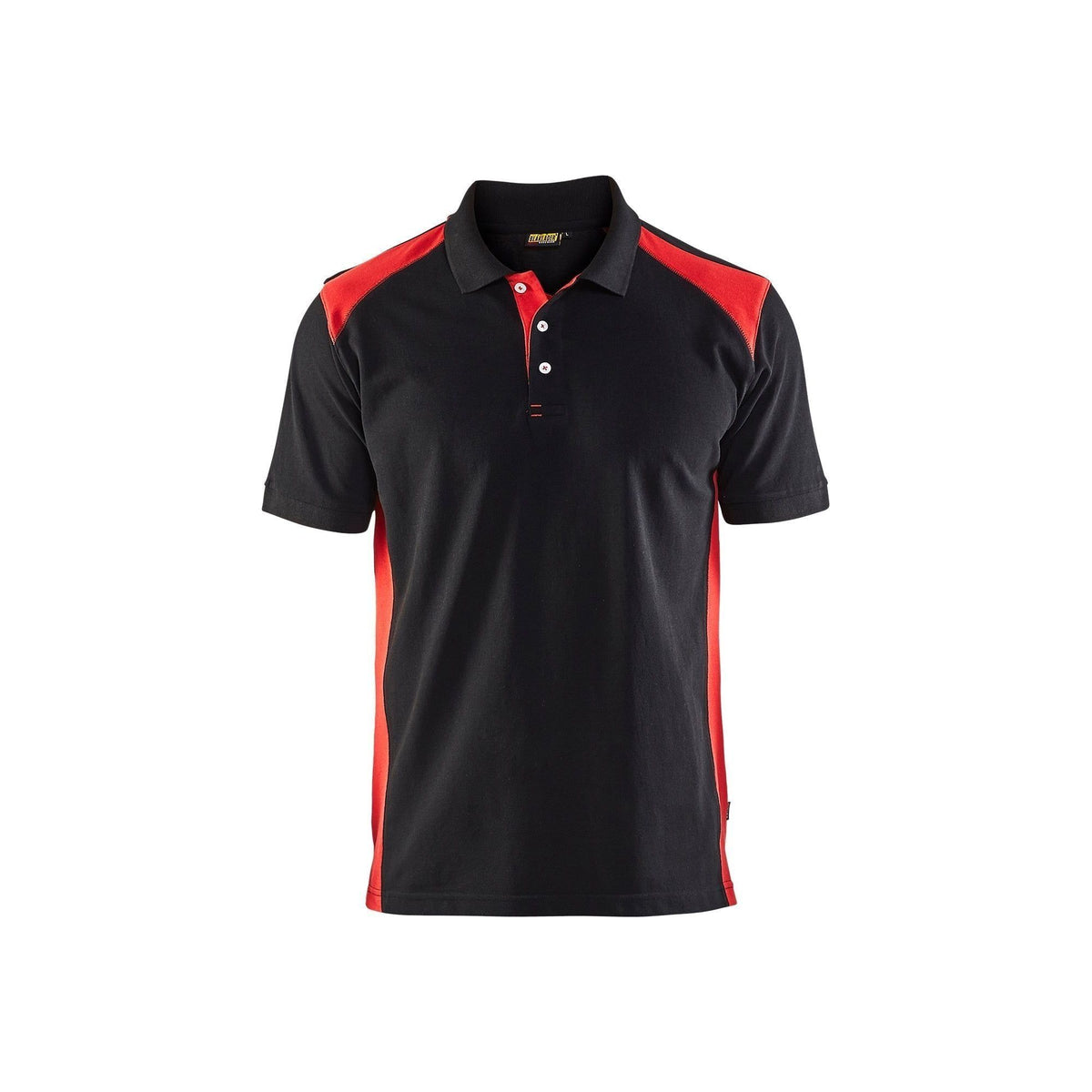 BLÅKLÄDER 3324 Poloshirt - Sort/Rød Herre - Sikkerhedsgiganten
