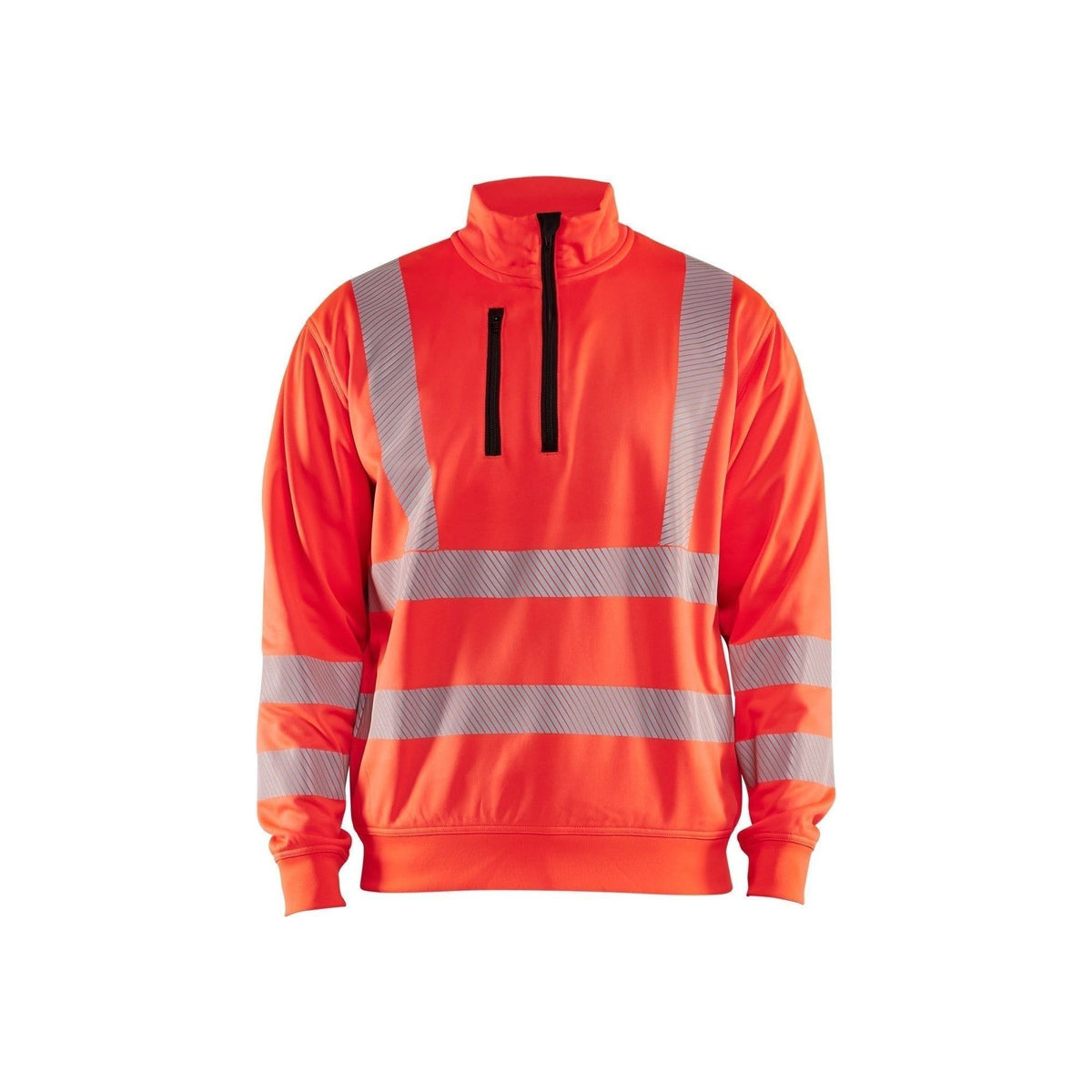 BLÅKLÄDER 3564 High vis Sweatshirt Half zip Herre - Sikkerhedsgiganten
