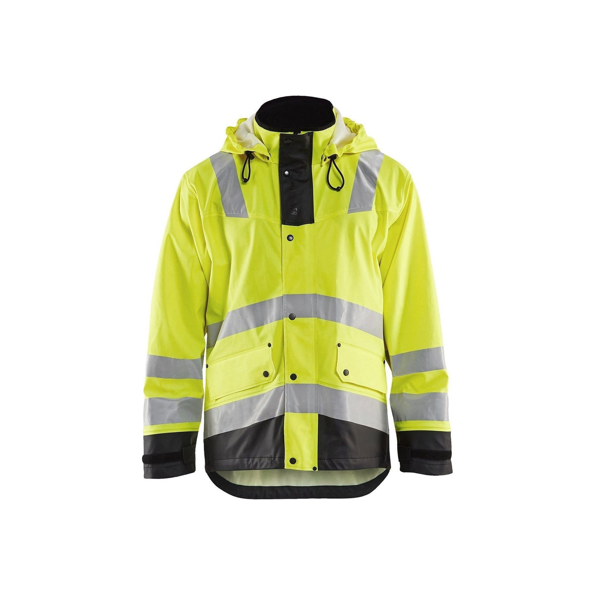 BLÅKLÄDER 4302 High Vis Regnjakke LEVEL 2 Herre - Sikkerhedsgiganten