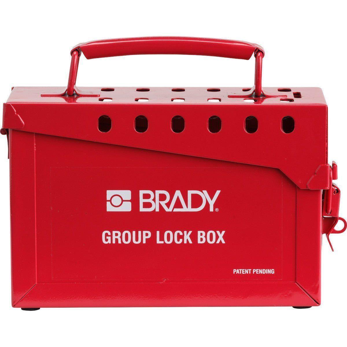 Brady Group Lockout Box, Rød - Sikkerhedsgiganten