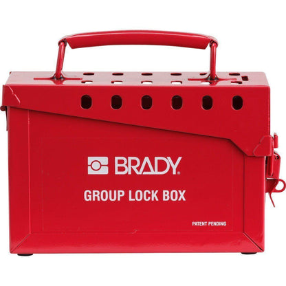 Brady Group Lockout Box, Rød - Sikkerhedsgiganten