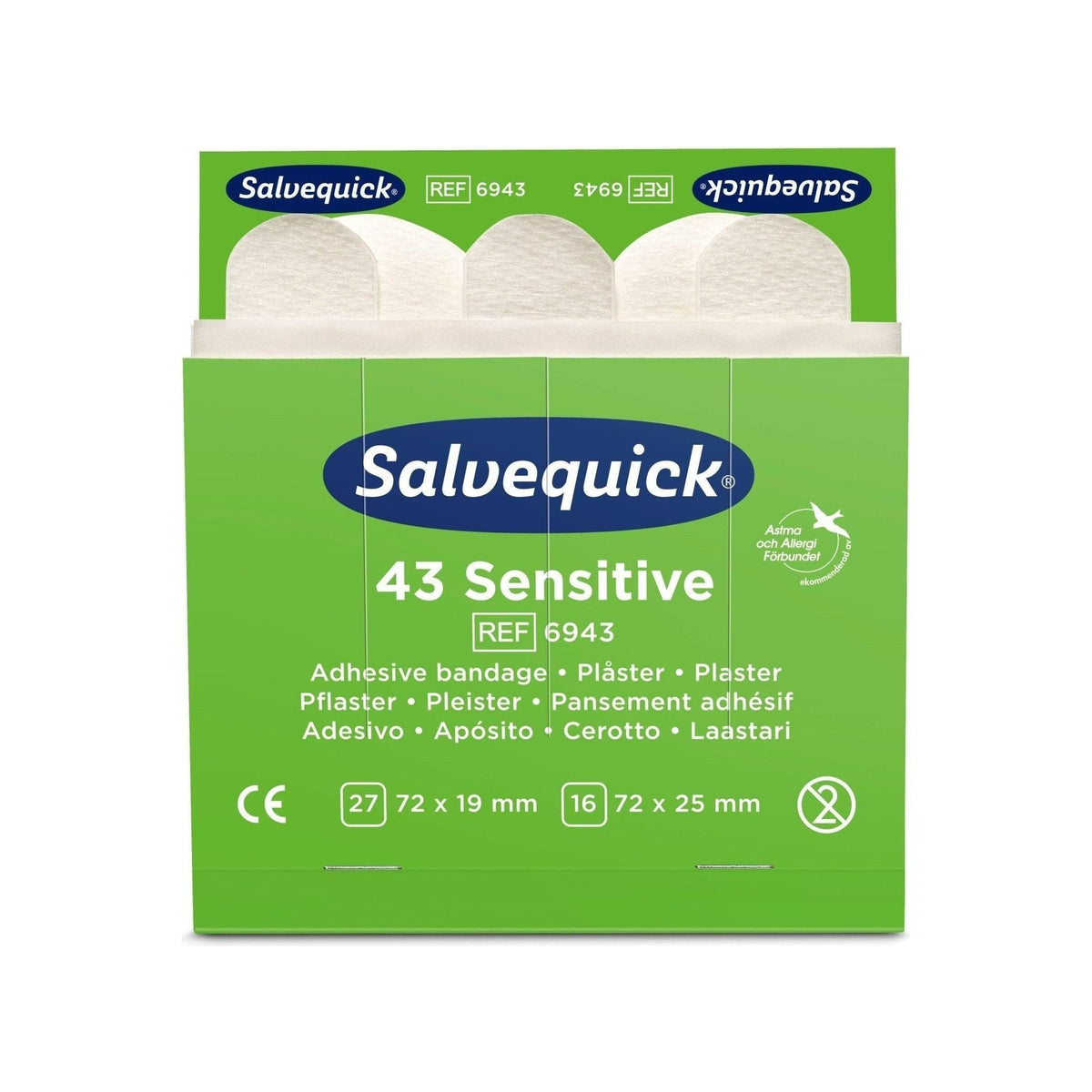 Cederroth Non - Woven plaster 6943 6 pakker x 43 stk - Sikkerhedsgiganten