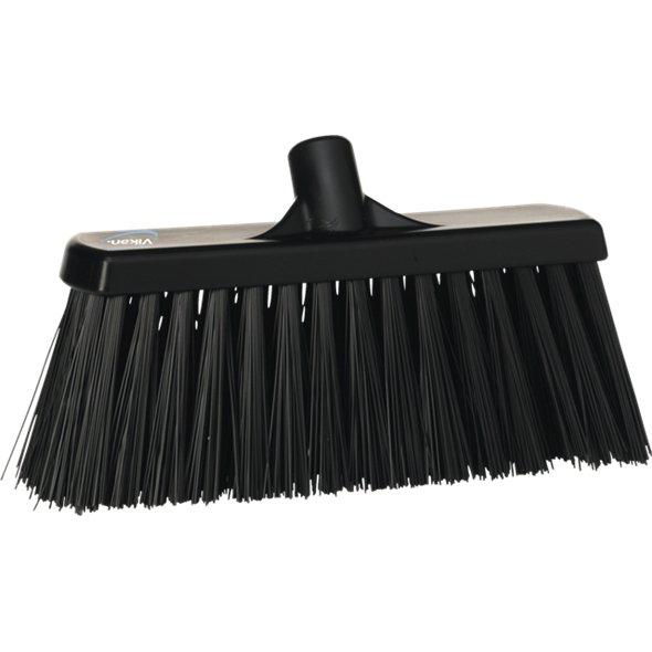 Fejekost, Vikan, flere farver, PP/polyester/rustfrit stål, 33 cm, meget stive børstehår - Sikkerhedsgiganten
