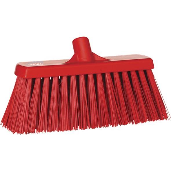 Fejekost, Vikan, flere farver, PP/polyester/rustfrit stål, 33 cm, meget stive børstehår - Sikkerhedsgiganten