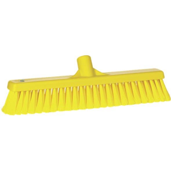 Fejekost, Vikan, flere farver, PP/rustfrit stål, 41 cm, bløde børstehår, spaltet - Sikkerhedsgiganten