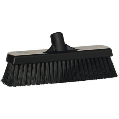 Fejekost, Vikan, sort, PP/polyester/rustfrit stål, 30 cm, medium børstehår - Sikkerhedsgiganten