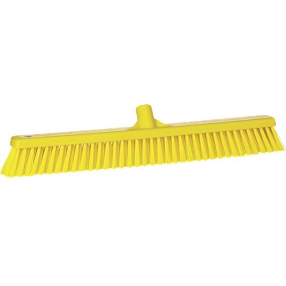 Fejekost, Vikan,flere farver, PP/polyester/rustfrit stål, 61 cm, bløde/stive børstehår - Sikkerhedsgiganten