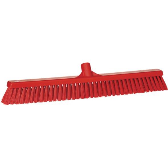 Fejekost, Vikan,flere farver, PP/polyester/rustfrit stål, 61 cm, bløde/stive børstehår - Sikkerhedsgiganten