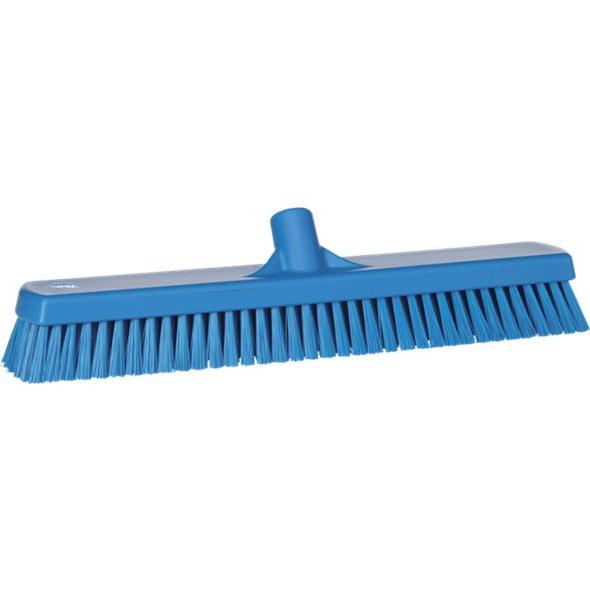 Gulv - og vægvaskebørste, Vikan, flere farver, PP/polyester/rustfrit stål, 47 cm, stive børstehår - Sikkerhedsgiganten