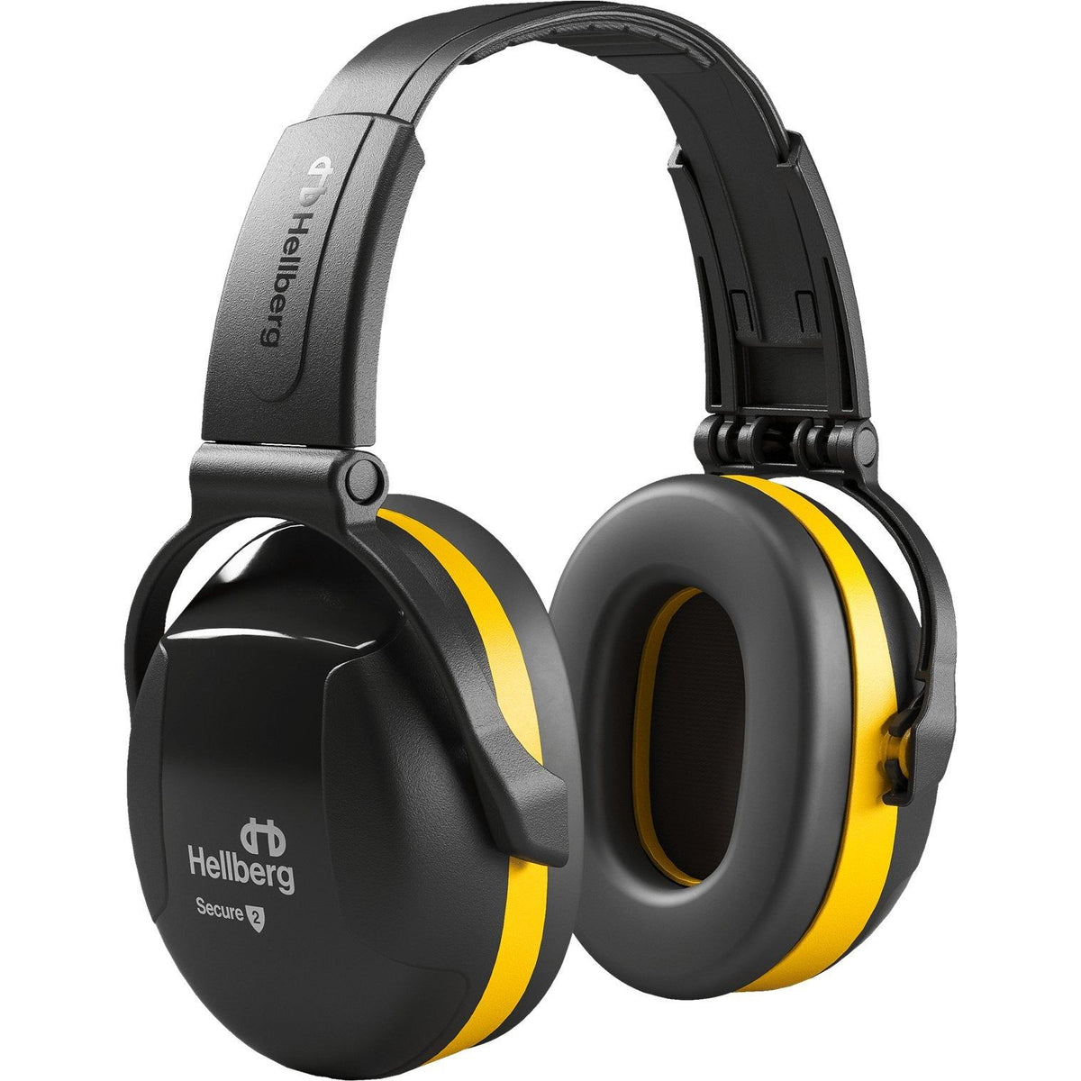 Hellberg Secure 2 foldbar høreværn 41502 - 001 gul SNR 30 dB - Sikkerhedsgiganten