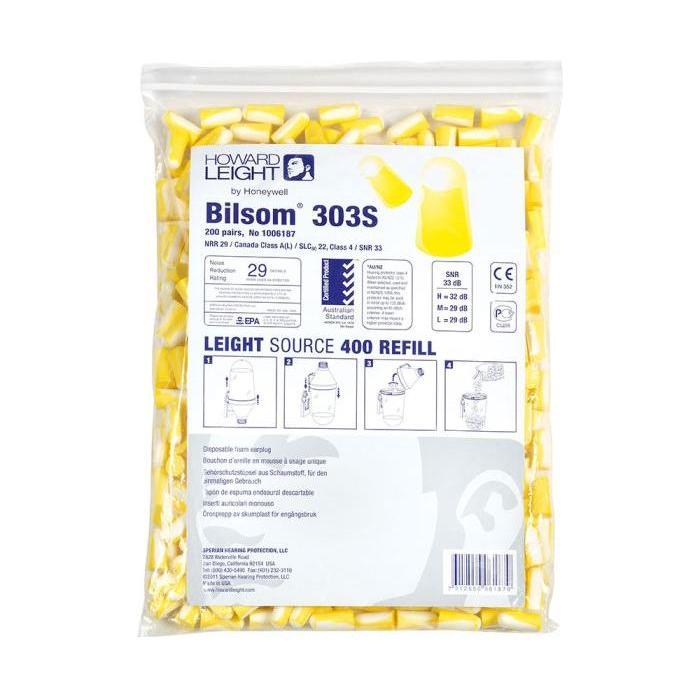 Howard Leight Bilsom 303 Small - Refill 200 par - Sikkerhedsgiganten Ørepropper