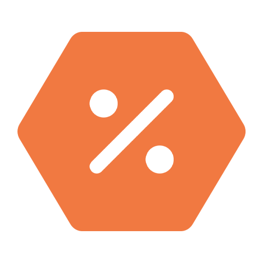 Procent symbol for outlet tilbud