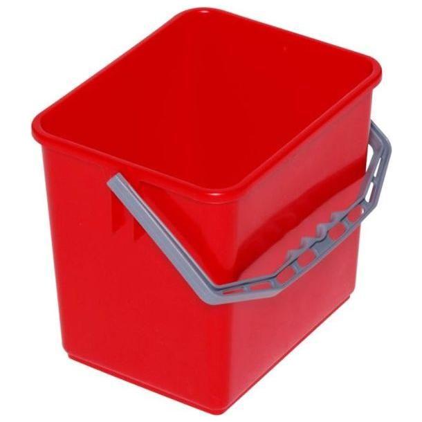 Inventarspand, Tina Trolleys, 240x190x220mm, 6 l, blå, rød el. gul, PP, med hank - Sikkerhedsgiganten