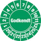 Kalibreringsmærke Godkendt ark à 10 stk. - Ø 30 mm - Sikkerhedsgiganten