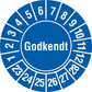 Kalibreringsmærke Godkendt ark à 10 stk. - Ø 30 mm - Sikkerhedsgiganten