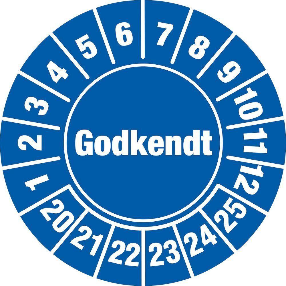 Kalibreringsmærke Godkendt ark à 10 stk. - Ø 30 mm - Sikkerhedsgiganten