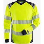 Kansas FLAMESTAT HI VIS LANGÆRMET T - SHIRT KL.3 7359 TFL - Sikkerhedsgiganten