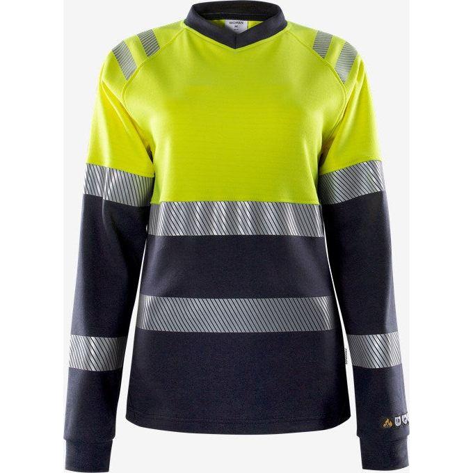 Kansas FLAMESTAT HIGH VIS LANGÆRMET T - SHIRT DAME KL.1 7108 TFL - Sikkerhedsgiganten