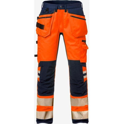 Kansas HI VIS HÅNDVÆRKER STRETCH BUKSER KL.2 2707 - Sikkerhedsgiganten