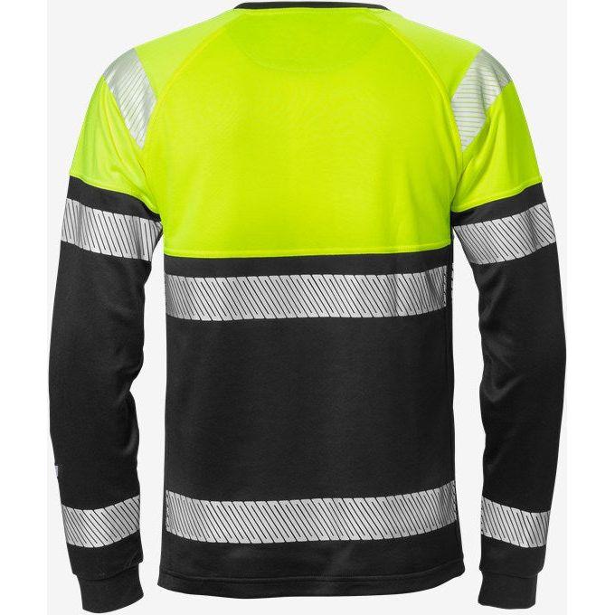 Kansas Hi Vis langærmet t - shirt kl.1 7519 - Sikkerhedsgiganten