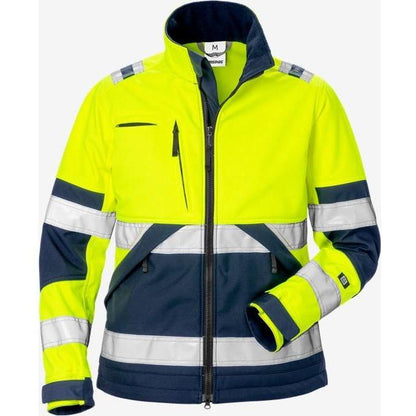 Kansas HI VIS SOFTSHELLJAKKE DAME KL.2 4183 - Sikkerhedsgiganten