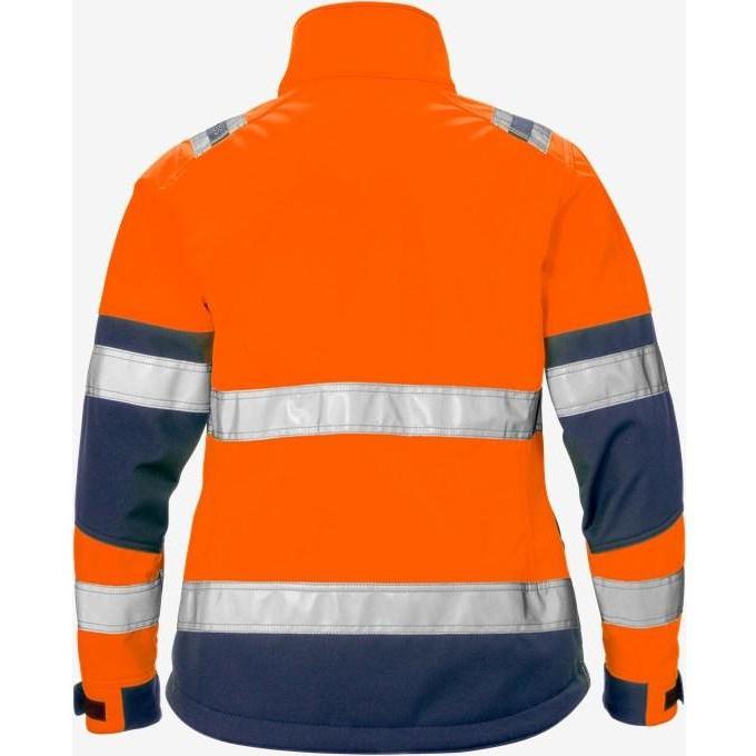 Kansas HI VIS SOFTSHELLJAKKE DAME KL.2 4183 - Sikkerhedsgiganten