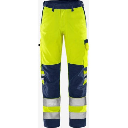 Kansas HiVis Green bukser kl.2 2651 GPLU - Sikkerhedsgiganten