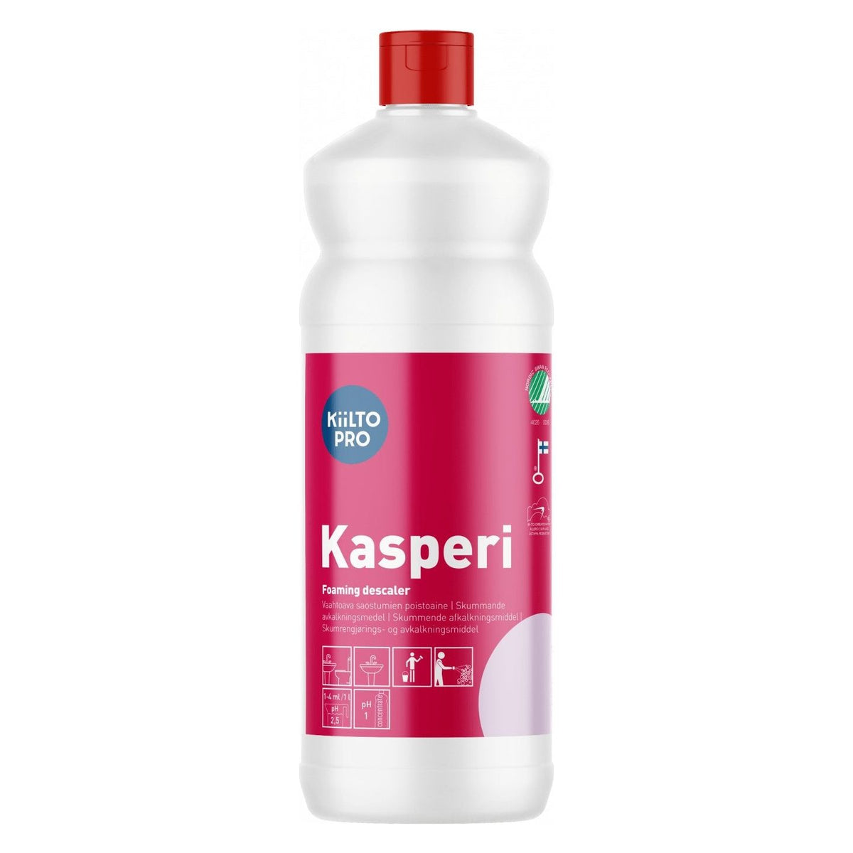 Kiilto Pro Kasperi kraftig kalkfjerner 1 Liter / 5 Liter - Sikkerhedsgiganten