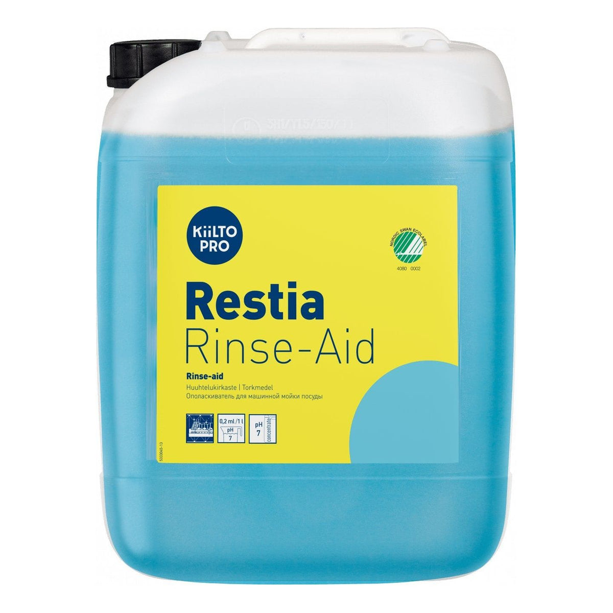 Kiilto Pro Restia Rinse - aid afspændingsmiddel 5 Liter / 20 Liter - Sikkerhedsgiganten